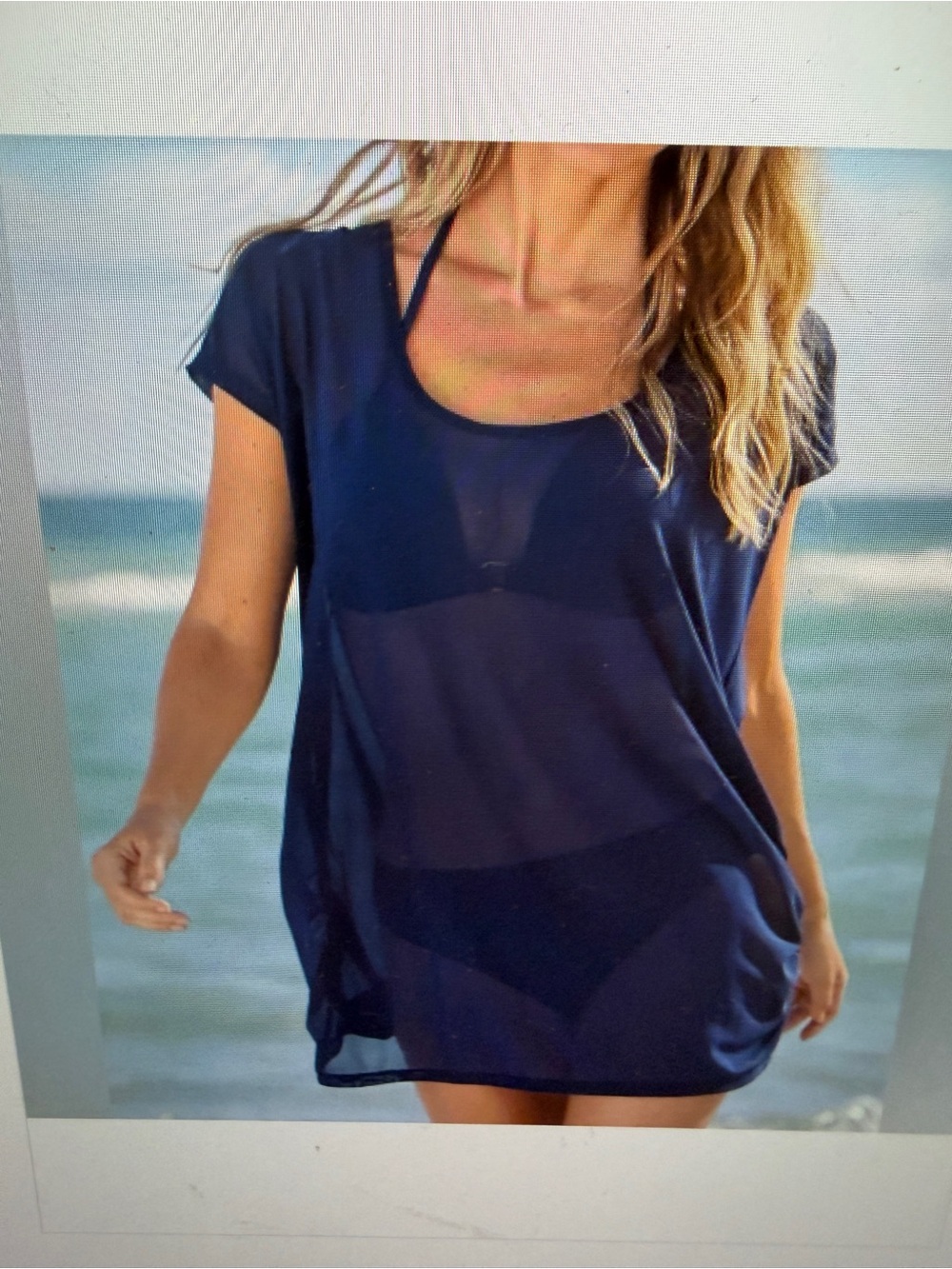 VENUS Relaxed Tunic Cover-Up - Ultramarine Blue